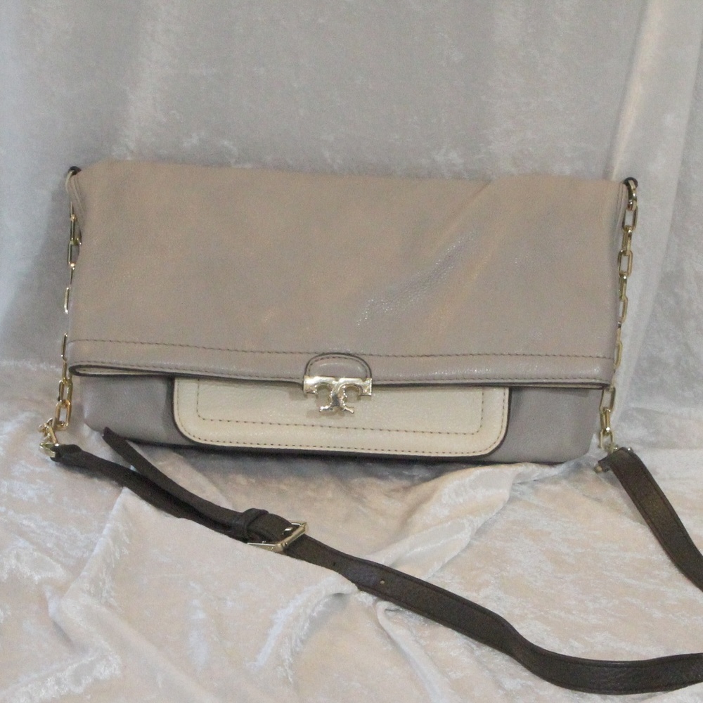 Tory Burch Sammy Multi Color Leather Foldover Bag